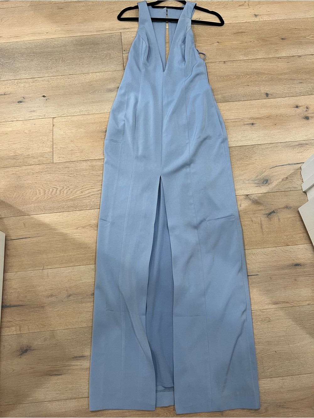 NBD Powder Blue Plunging Long Dress